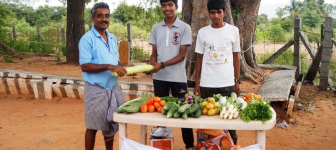 Promoting Organic Vegetables in the local villages